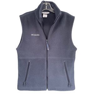 Columbia Blue Fleece Vest Size Small